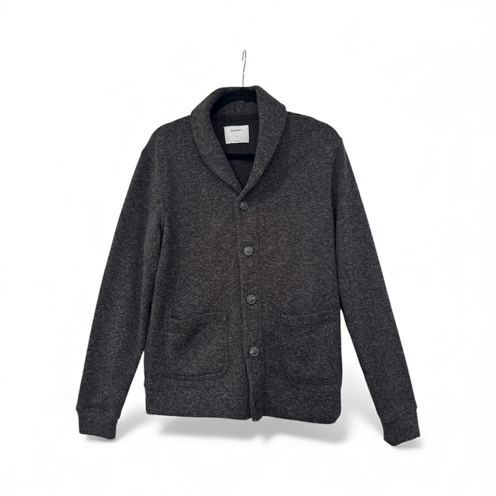 🤩 SALE Old Navy Men's Dark Gray Cardigan Sweater